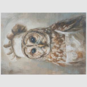 Who Cooks For You Owl Decoupage Tissue Paper