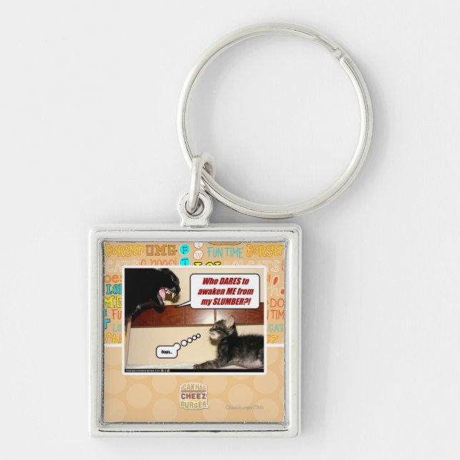 Who dares awaken me? key ring (Front)