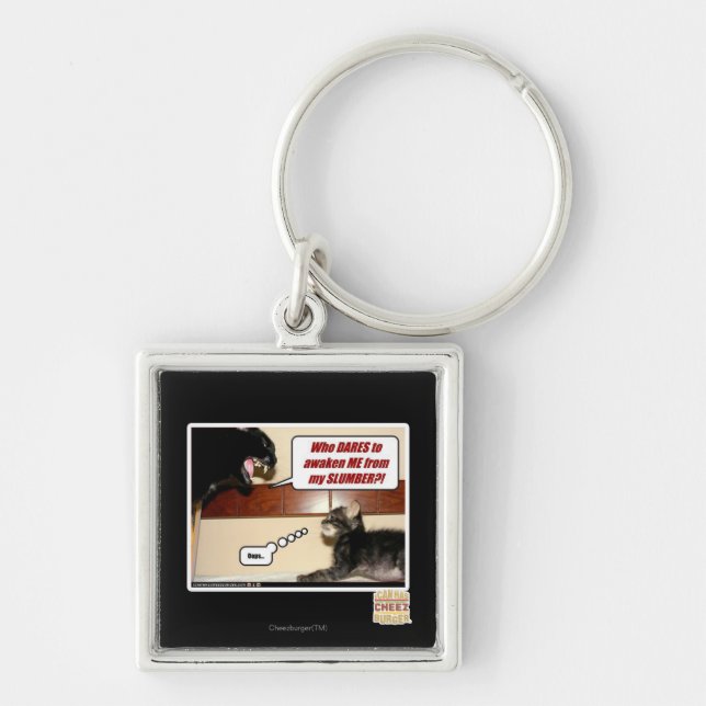 Who dares awaken me? key ring (Front)