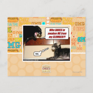 Who dares awaken me? postcard