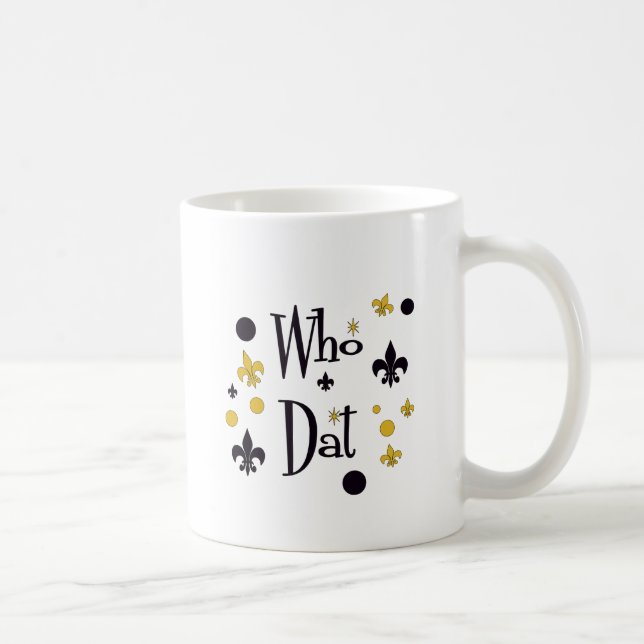 Who Dat t-shirts Coffee Mug (Right)