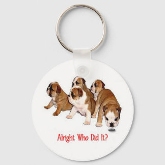 Who Did It Keychain