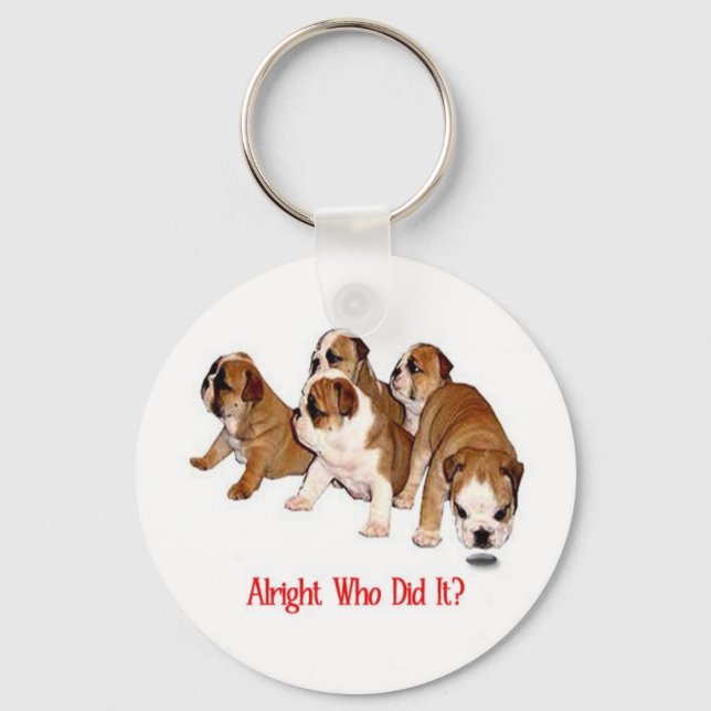 Who Did It Keychain (Front)