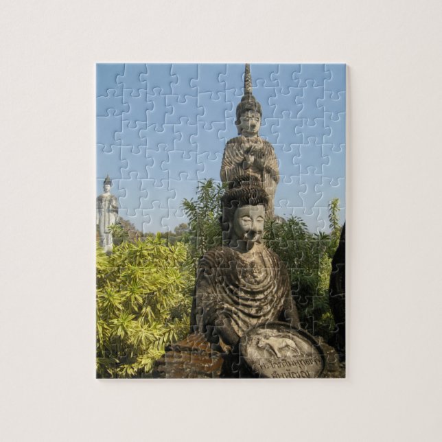 Who Do You Worship? Nong Khai, Isaan, Thailand Jigsaw Puzzle (Vertical)