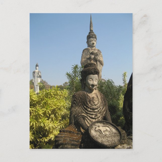 Who Do You Worship? Nong Khai, Isaan, Thailand Postcard (Front)