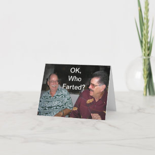 Who Farted? Card