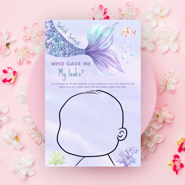 Who gave me My looks? Ocean baby shower game (Creator Uploaded)