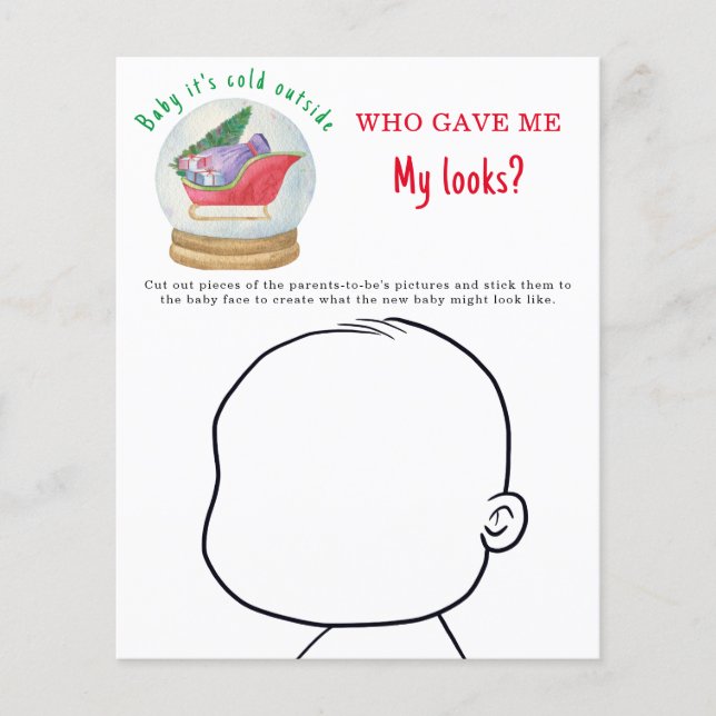 Who gave me My looks? - Santa's sleigh (Front)