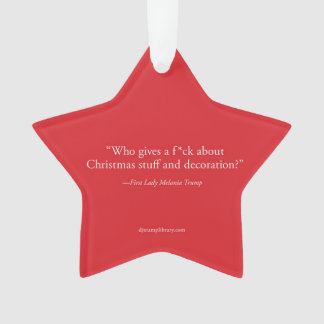 "Who Gives a F*ck About Christmas" Ornament