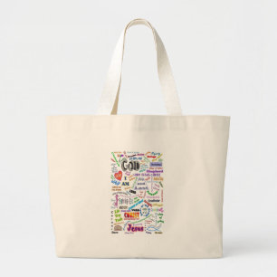 Who He Is...Names of God Large Tote Bag