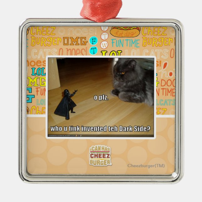 Who invented the dark side? metal tree decoration (Front)