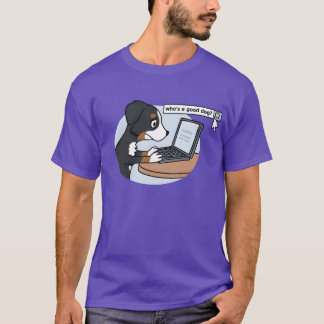 Who Is A Good Dog Bernese Mountain Dog vintage fam T-Shirt