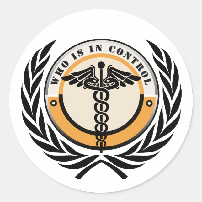 Who is in Control Sticker (Front)