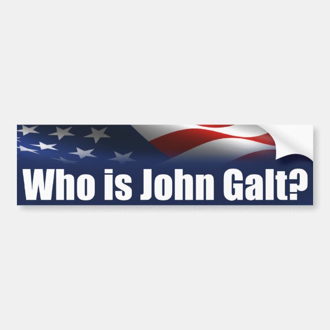 Who is John Galt? Bumper Sticker (Front)