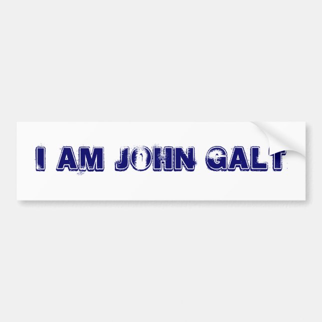WHO IS JOHN GALT BUMPER STICKER (Front)
