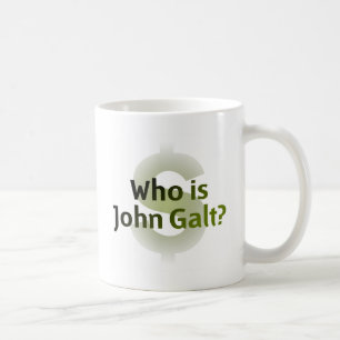 Who Is John Galt? Money Symbol Coffee Mug
