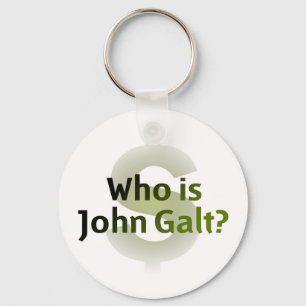 Who Is John Galt? Money Symbol Key Ring