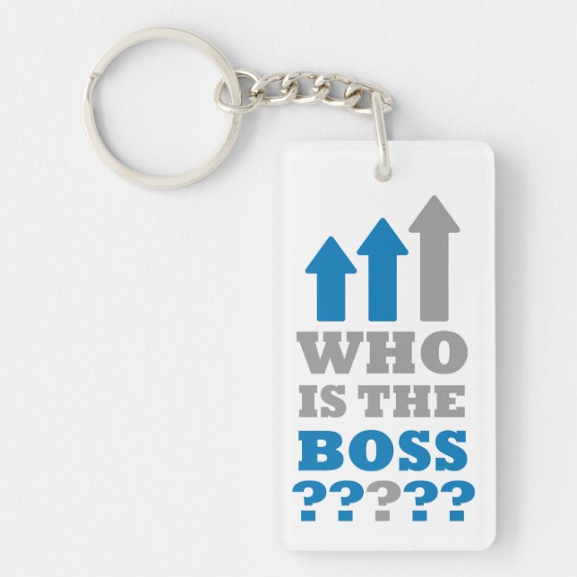 Who is the boss ? key ring (Front)