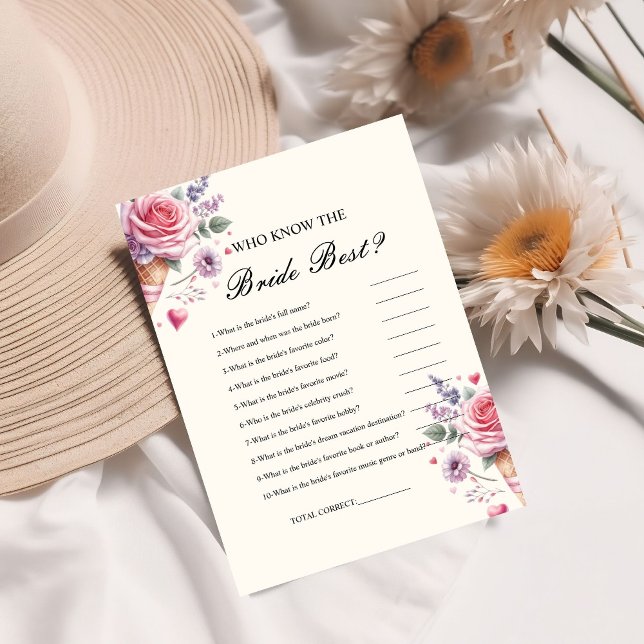 Who know the bride the best bridal shower game Car Invitation (Creator Uploaded)