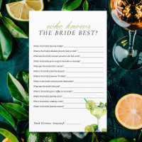 Who Knows Bride Best Mexican Fiesta Bridal Shower
