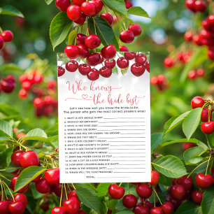 Who Knows Bride the Best Bridal Shower Game