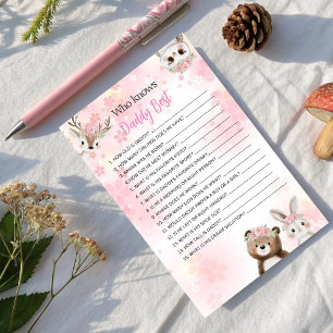 Who Knows Daddy Best Game - Forest Edition