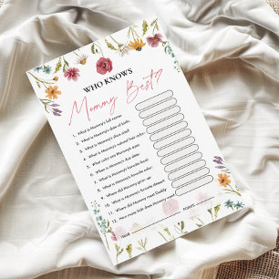 Who Knows Mummy Best   Baby Shower Game