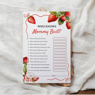Who Knows Mummy Best   Baby Shower Game