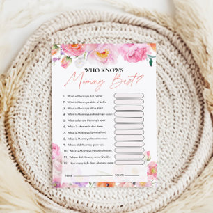 Who Knows Mummy Best   Baby Shower Game