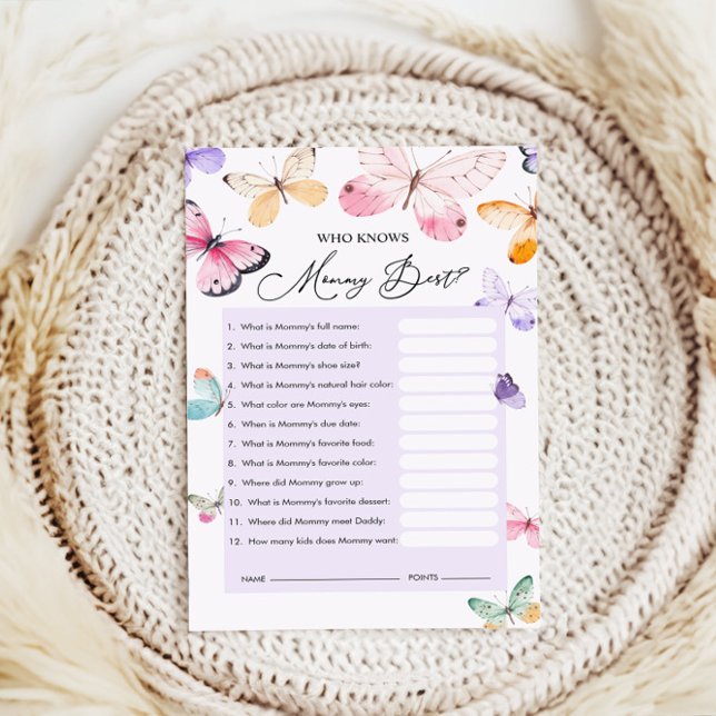 Who Knows Mummy Best Game Cards (Creator Uploaded)