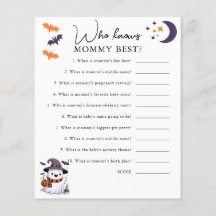 Who Knows Mummy Best Halloween Baby Shower Game