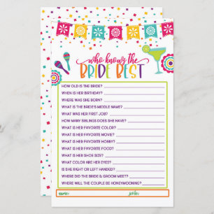 Who Knows the Bride Best - Fiesta WH