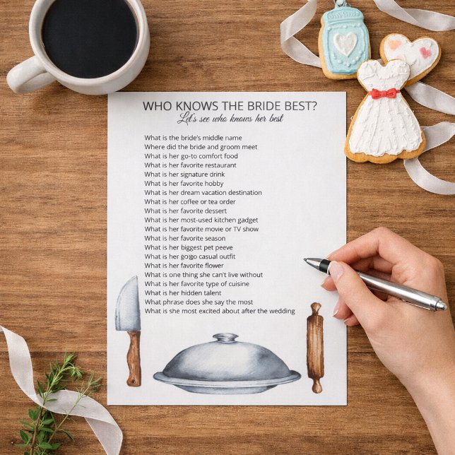 Who Knows the Bride Best Notepad (Creator Uploaded)