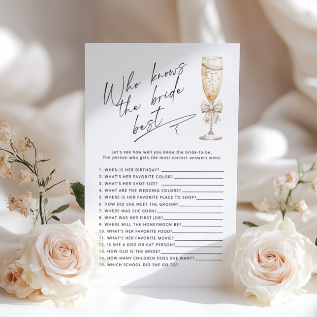 Who knows the bride best Pearls and Prosecco game (Creator Uploaded)