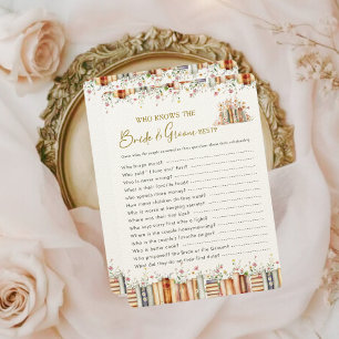 Who Knows the Bride & Groom Best Game   Storybook