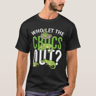 Who let the Crocs out funny Crocodile Tee for Kids