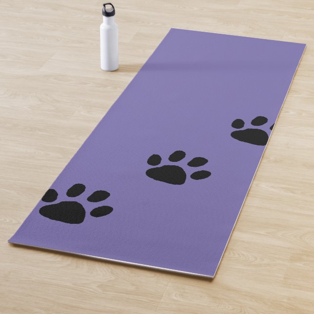 Who Let the Dog in?  Periwinkle Yoga Mat (In Situ)