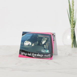 Who let the dogs out? Note Card