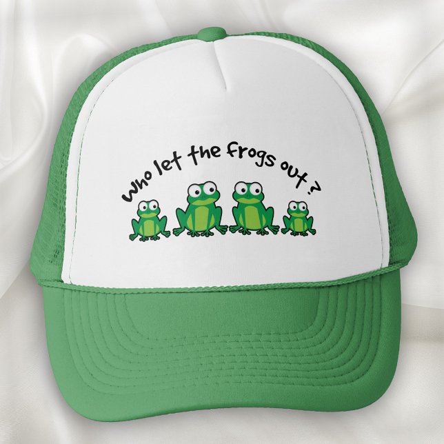 Who Let The Frogs Out? Trucker Hat (Creator Uploaded)