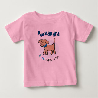 Who loves puppies? baby T-Shirt