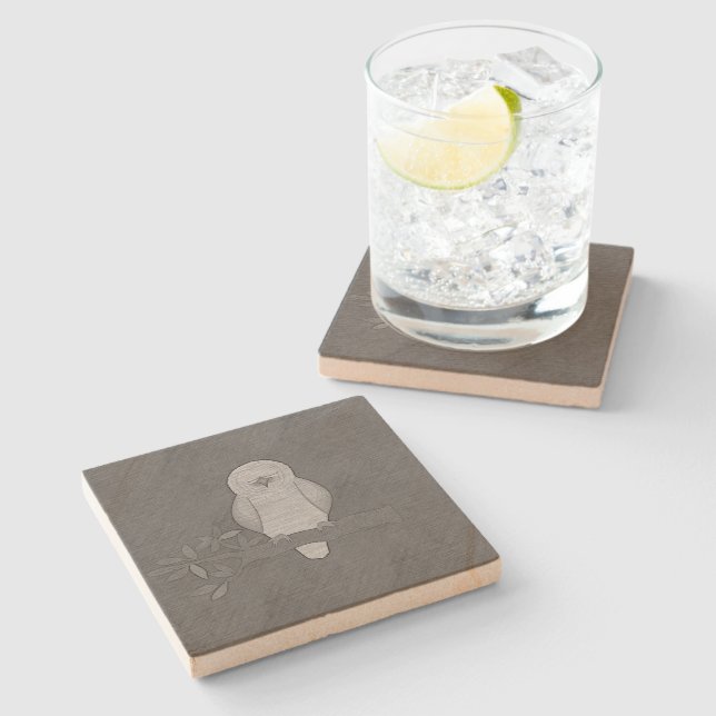 Who Me Asleep Stone Coaster (Side)