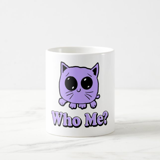 Who Me Kitty Coffee Mug (Center)