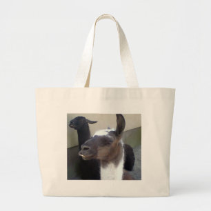 Who me? Zoo Llama design Large Tote Bag