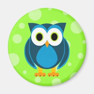 Who? Mr. Owl Cartoon Magnet