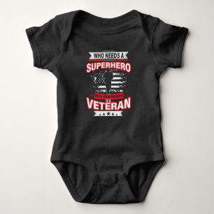 Who Need a Superhero when Your Grandpa is Veteran Baby Bodysuit
