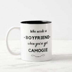 Who needs a boyfriend when you've got camogie Two-Tone coffee mug