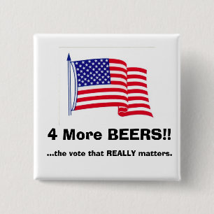 Who needs a President?!? 15 Cm Square Badge