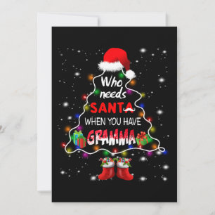 Who needs santa when you have gramma holiday card