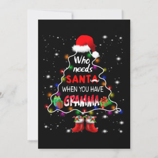 Who needs santa when you have gramma holiday card