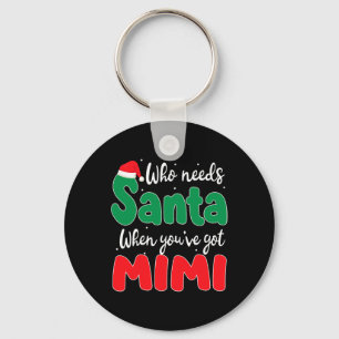 Who Needs Santa When You've Got Mimi Christmas Fam Key Ring